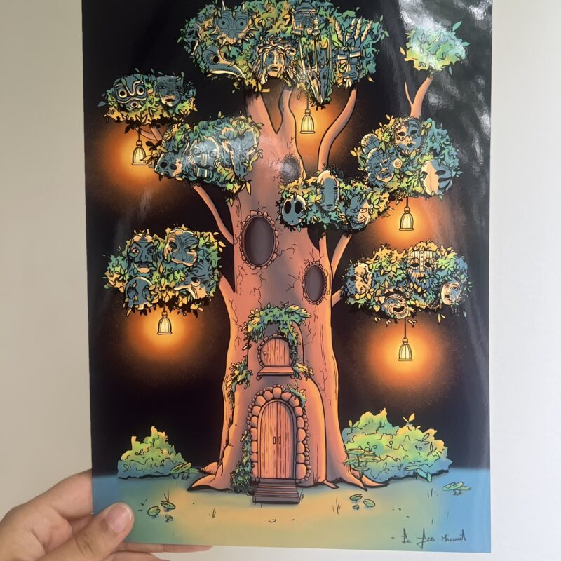 L’arbre à masques – Art print