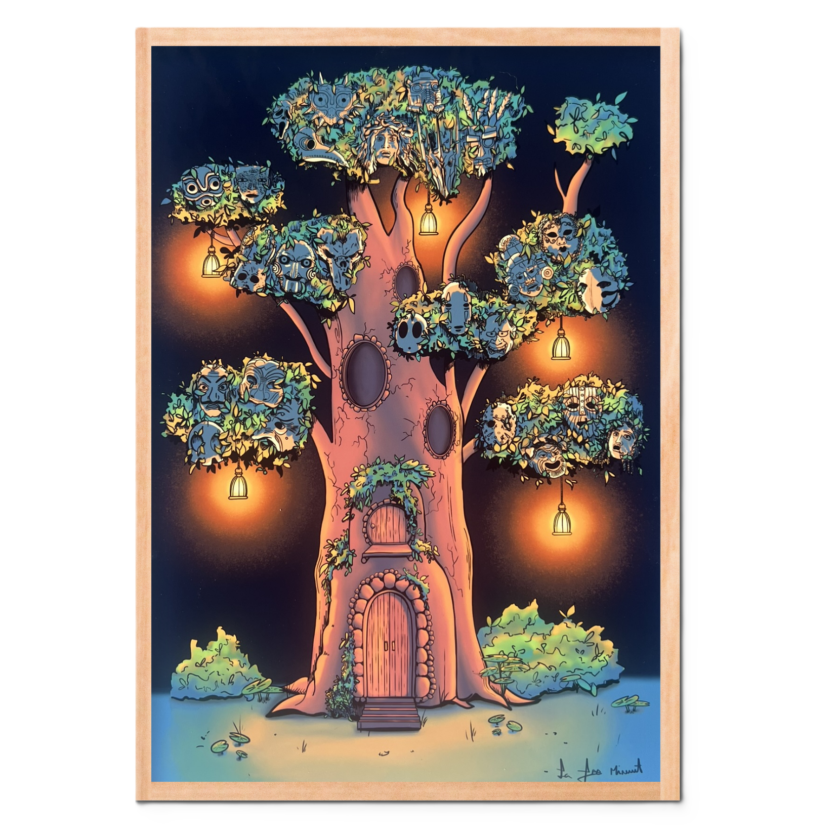 L'arbre à masques - Art print