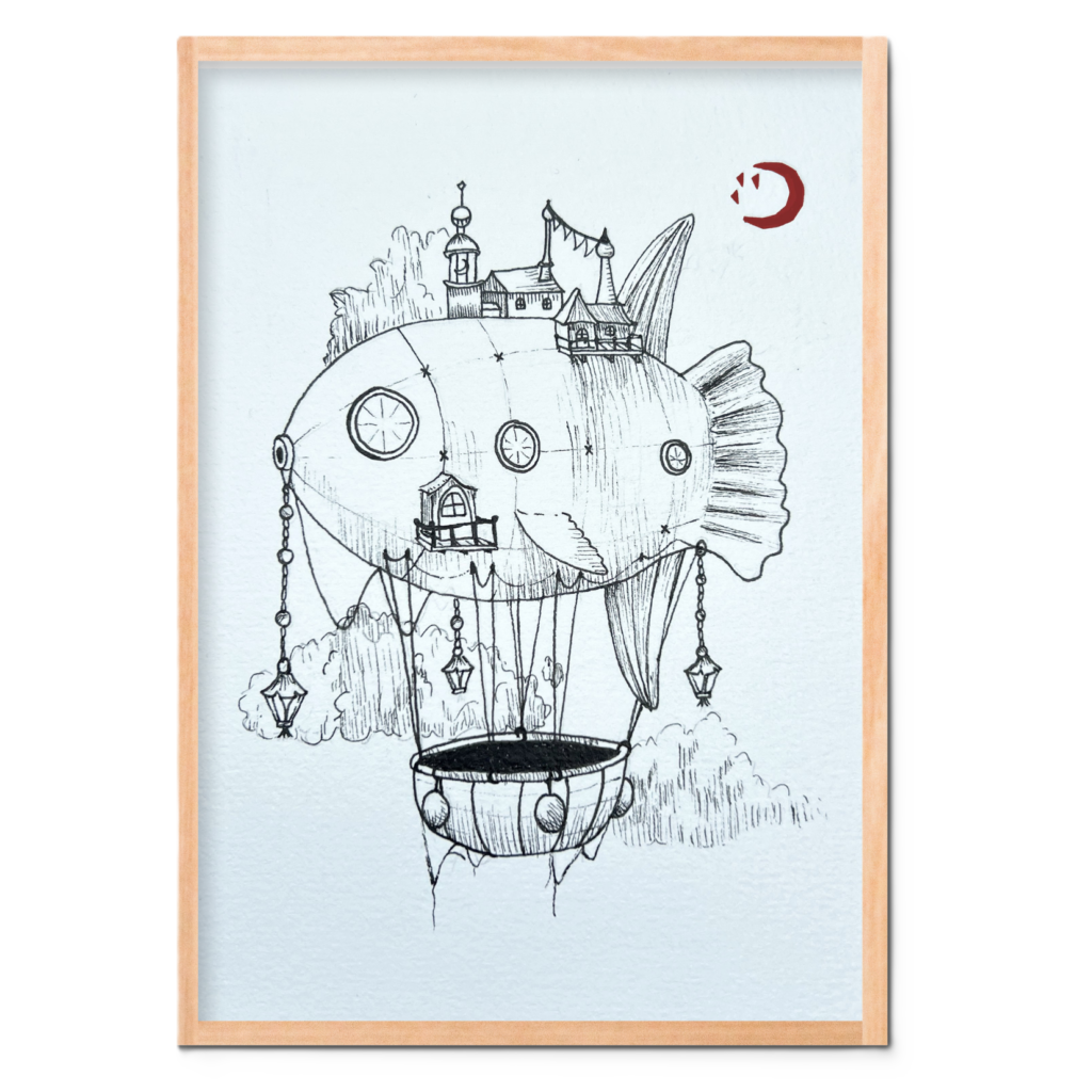 Poisson lune - Art Print