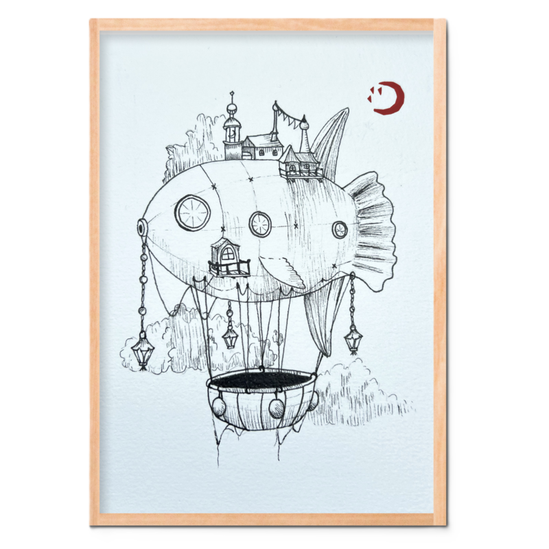 Poisson lune – Art Print